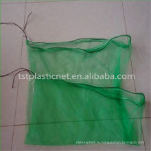 100% HDPE девственницы даты сбора урожая зеленый пакет мешок сетки